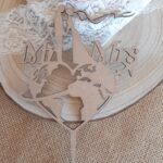 Topo de Bolo em MDF Mapa