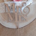 Topo de Bolo em MDF Mr&Mrs