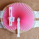 Leques de Cerimónia Pai Pai Rosa