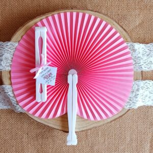 Leques de Cerimónia Pai Pai Rosa