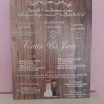 Placard informações noivos