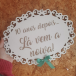 Placa Meninos Madeira